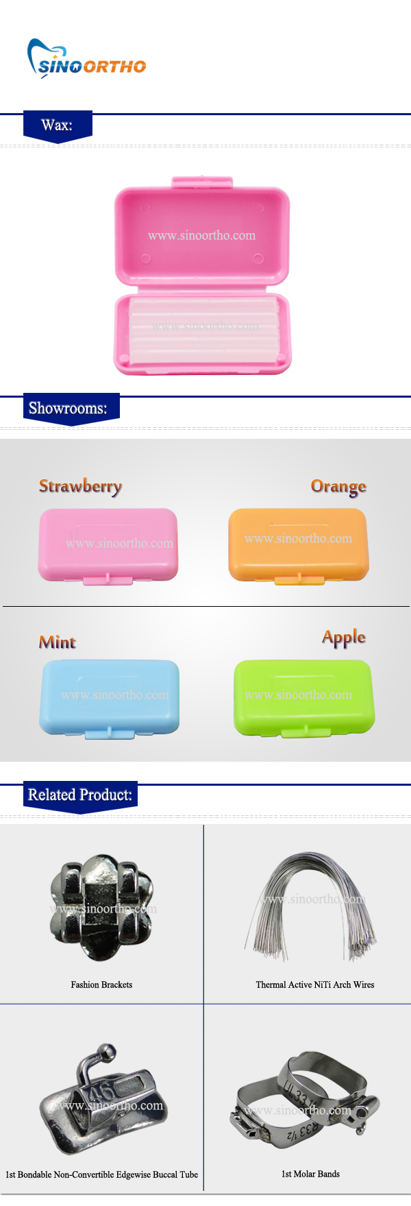 Ortho Wax Buy Ortho wax, wax, dental wax Product on SINO ORTHO Orthodontic Appliances and Supplies