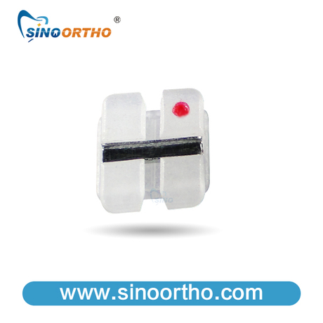Bright Series Ceramic Brackets with Metal Slot