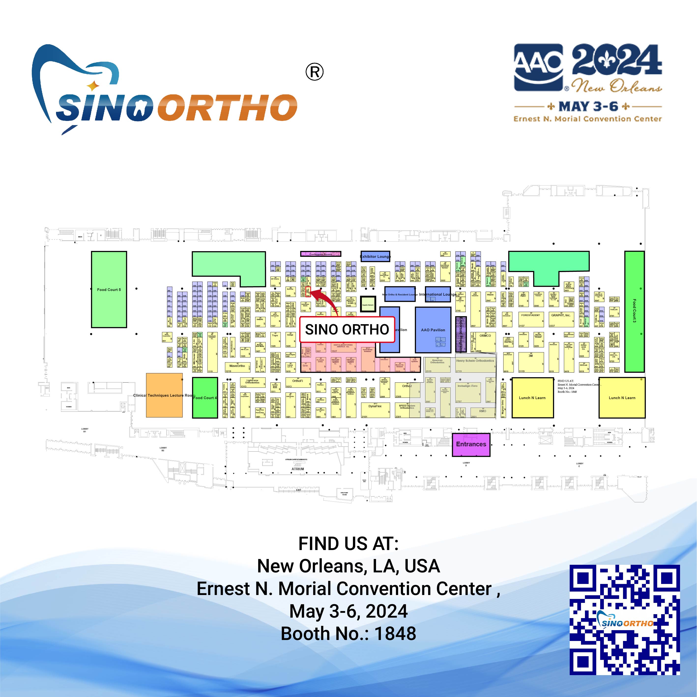 AAO 2024 NEW ORLEANS SINO ORTHO Orthodontic Appliances and Supplies