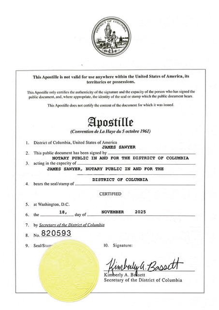 FSC by Apostille