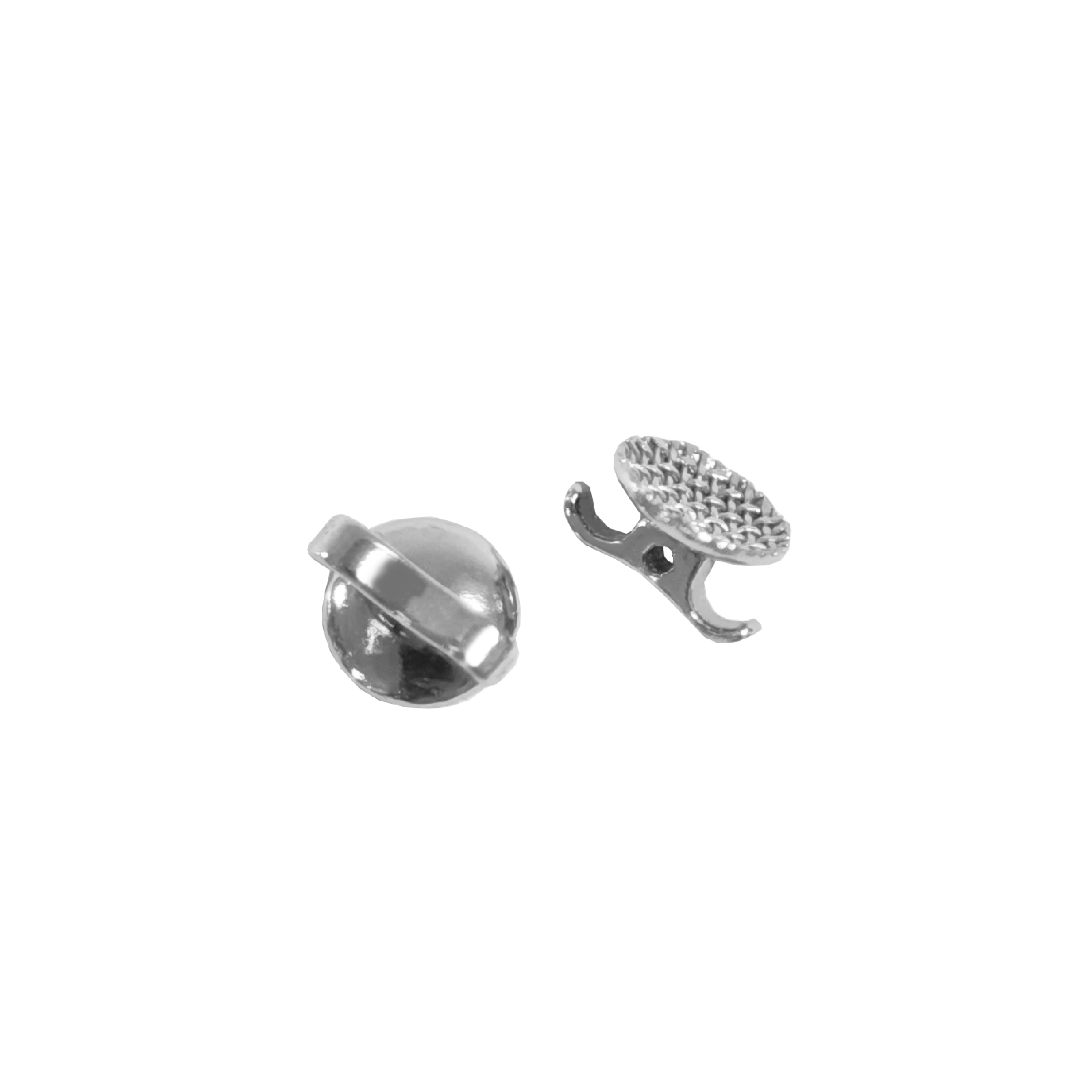 5 Perforated Double-Wing Lingual Button ALB-10