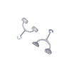 Orthodontic Lingual Button with Hook